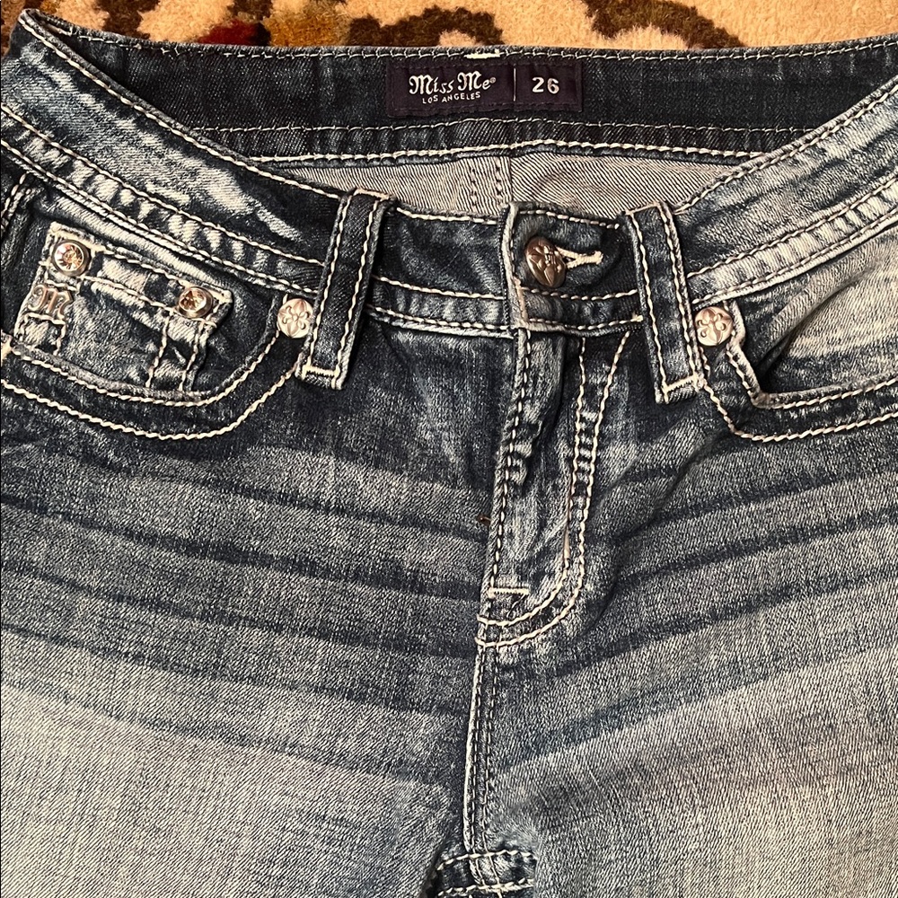 Miss Me Women's Faded Blue Skinny Jeans